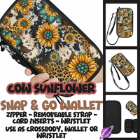 COW SUNFLOWER - SNAP & GO WALLETS PREORDER CLOSING 12/18