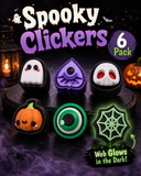 6 PACK- 3D PRINTED SPOOKY CLICKER FIDGETS