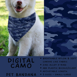 Batch #486 - Pet Gear Collection - Closes 2/6 - ETA early April - Digital Camo Pet Collar Bandana