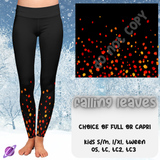 FALLING LEAVES - DIPPED LEGGING RUN 1 - LEGGING/CAPRI PREORDER CLOSING 10/10