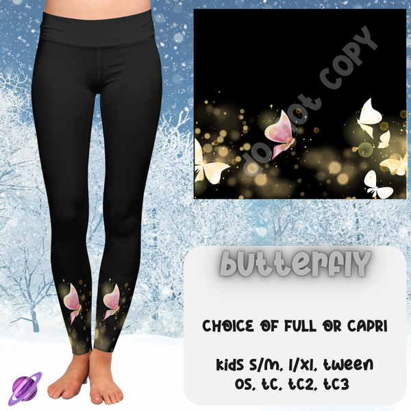 BUTTERFLY - DIPPED LEGGING RUN 1 - LEGGING/CAPRI PREORDER CLOSING 10/10