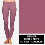 SOLIDS RUN-DUSTY ROSE LEGGINGS/JOGGERS