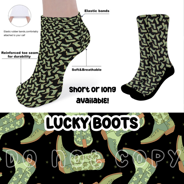 LUCKY BOOTS - CUSTOM PRINTED SOCKS ROUND 2