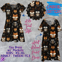 EMBROID CRITTERS - Adult & Kids - Tea Dress Run- Preorder Closing 5/13