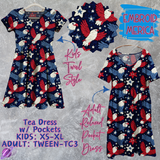 EMBROID MERICA - Adult & Kids - Tea Dress Run- Preorder Closing 5/13