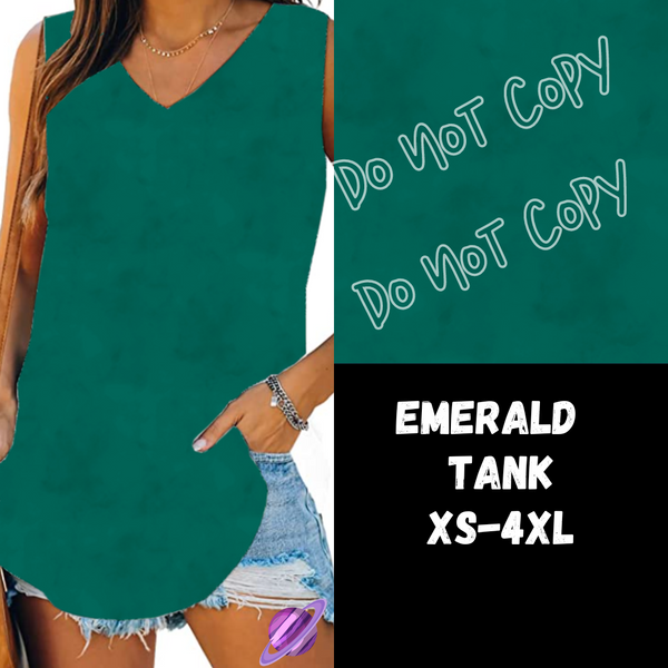 EMERALD - V-NECK TANK - COLORBLAST PPO-PREORDER CLOSING 5/9