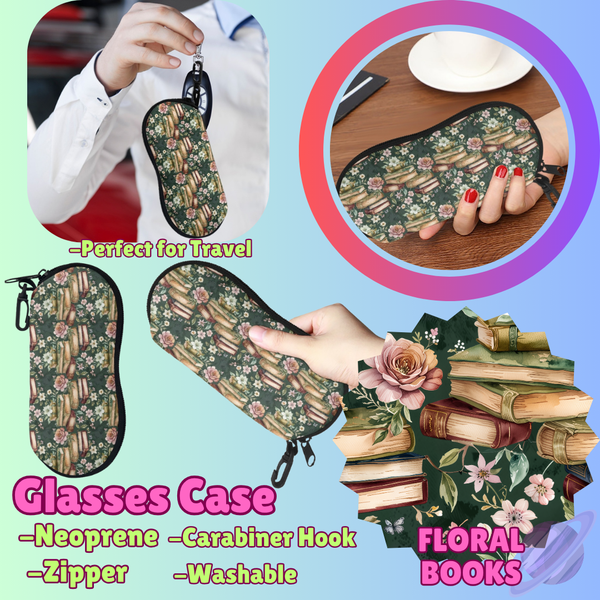 SUNGLASSES CASE RUN-FLORAL BOOKS-PREORDER CLOSING 8/8
