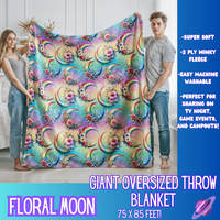 FLORAL MOON- GIANT SHAREABLE THROW BLANKET