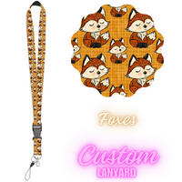 CUSTOM LANYARDS-FOXES