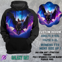 GALAXY BAT -CUSTOM HOODIES RE-RUN PREORDER CLOSING 5/11