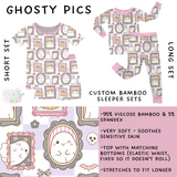 Ready to Ship - Ghosty Pics Bamboo Short Sleeper Set - 2T & 3T