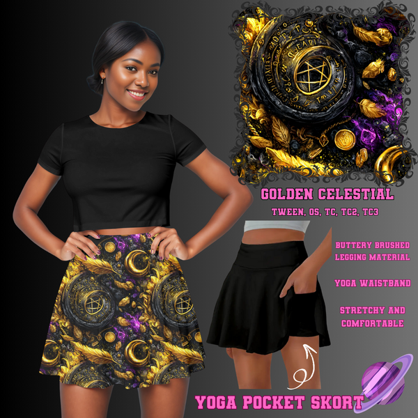GOLDEN CELESTIAL - POCKET SKORT RUN 2 - PREORDER CLOSING 5/21