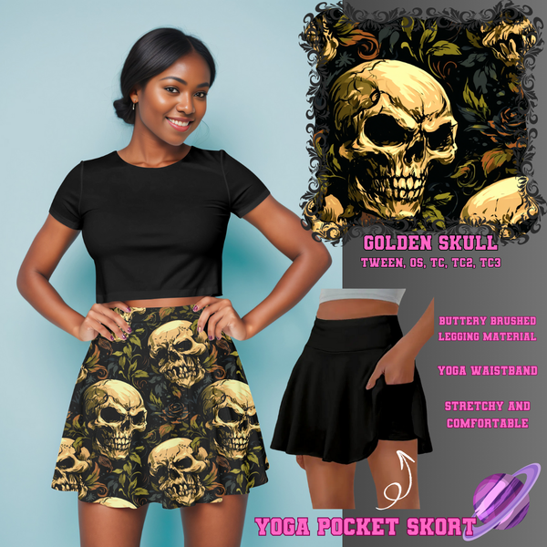 GOLDEN SKULL - POCKET SKORT RUN 2 - PREORDER CLOSING 5/21