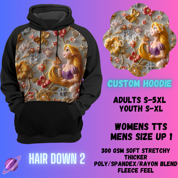 HAIR DOWN 2 -CUSTOM HOODIES RE-RUN PREORDER CLOSING 5/11