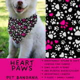 Batch #486 - Pet Gear Collection - Closes 2/6 - ETA early April - Heart Paws Pet Collar Bandana