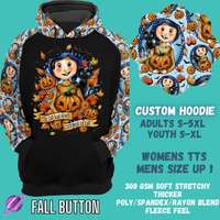 FALL BUTTON -CUSTOM HOODIES RE-RUN PREORDER CLOSING 5/11