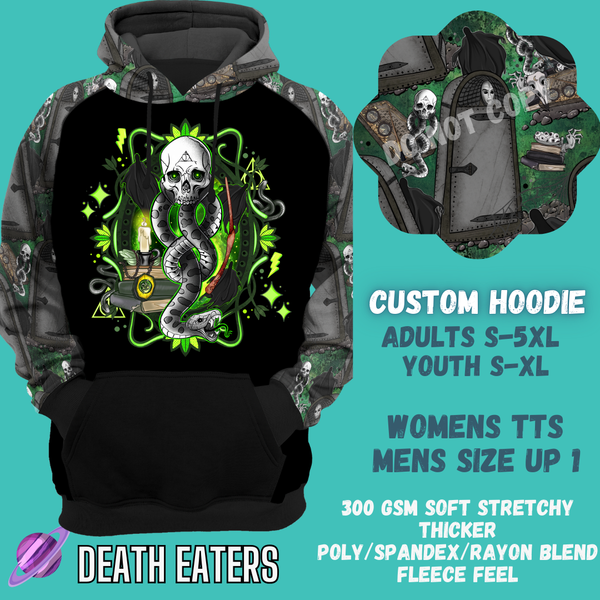 DEATH EATERS -CUSTOM HOODIES RE-RUN PREORDER CLOSING 5/11
