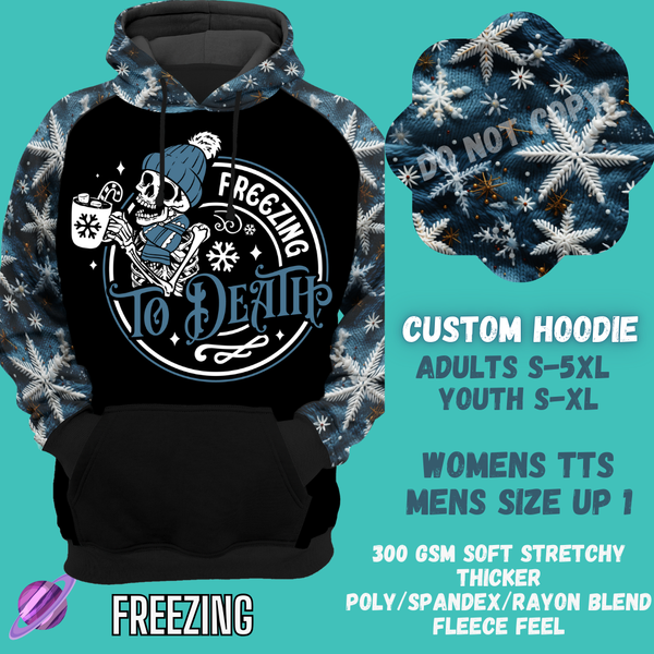 FREEZING -CUSTOM HOODIES RE-RUN PREORDER CLOSING 5/11