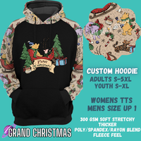 GRAND CHRISTMAS -CUSTOM HOODIES RE-RUN PREORDER CLOSING 5/11
