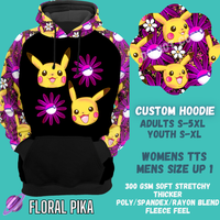 FLORAL PIKA -CUSTOM HOODIES RE-RUN PREORDER CLOSING 5/11