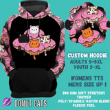 DONUT CATS -CUSTOM HOODIES RE-RUN PREORDER CLOSING 5/11