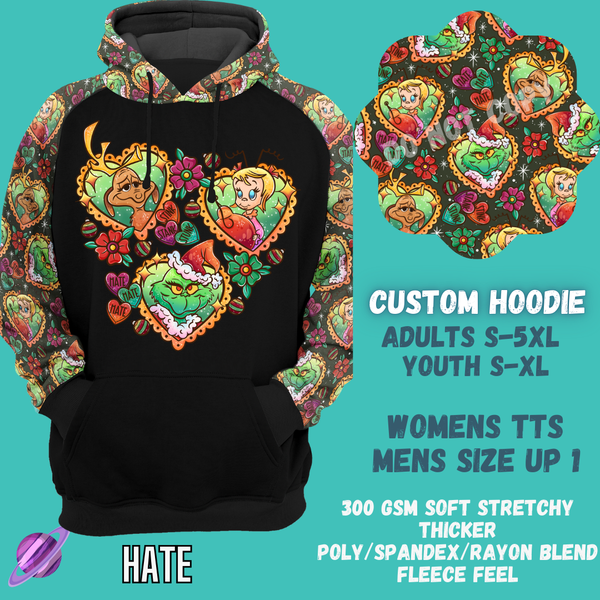 HATE -CUSTOM HOODIES RE-RUN PREORDER CLOSING 5/11