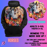 CUSTOM HOODIES 3-HORSES-PREORDER CLOSING 7/28