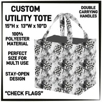 UT2T - Check Flags Utility Tote - Preorder ETA: Late June