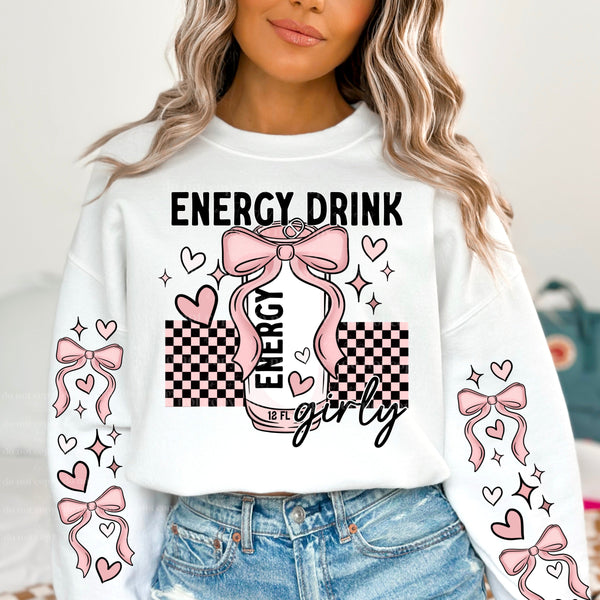 ENERGY DRINK GIRLY W/ SLEEVE PRINT