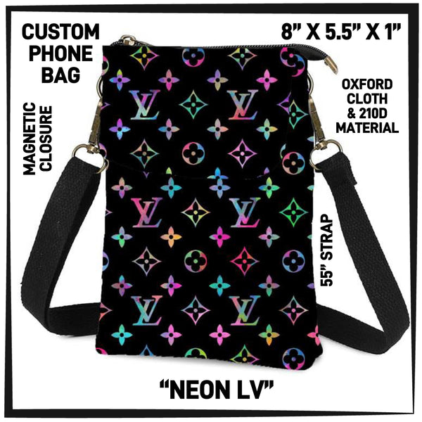 P1HB - Neon LV Phone Bag - Preorder ETA: Early July