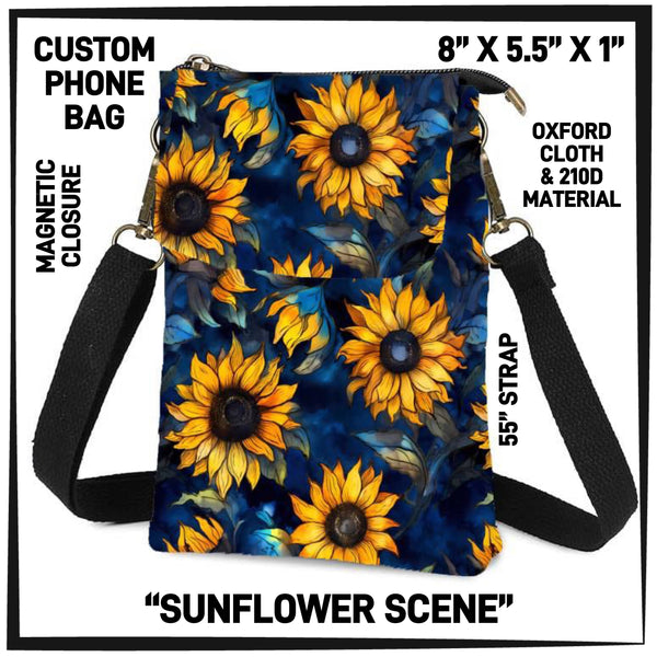 P1HB - Sunflower Scene Phone Bag - Preorder ETA: Early July