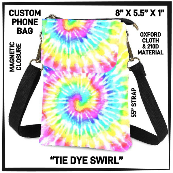 P1HB - Tie Dye Swirl Phone Bag - Preorder ETA: Early July