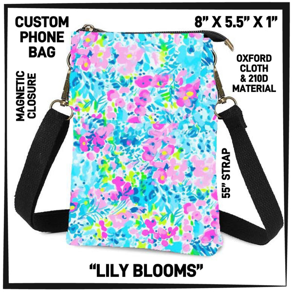 P1HB - Lily Blooms Phone Bag - Preorder ETA: Early July