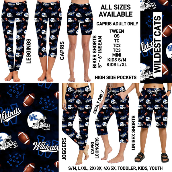 C1FT - Wildest Cats Biker/Capris/Leggings with High Side Pockets - Preorder ETA: Mid-July