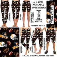 C1FT - Tenn Volvs Biker/Capris/Leggings with High Side Pockets - Preorder ETA: Mid-July