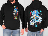 RINGS SPLATTER DOUBLE SIDED HOODIE