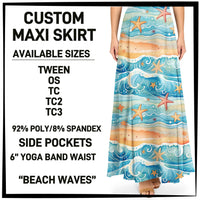 M1XI - Beach Waves Maxi Skirt with Pockets - Preorder ETA: Mid-July