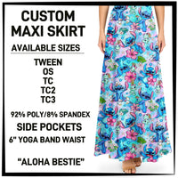 M1XI - Aloha Bestie Maxi Skirt with Pockets - Preorder ETA: Mid-July