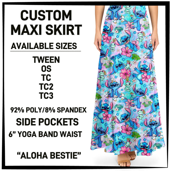M1XI - Aloha Bestie Maxi Skirt with Pockets - Preorder ETA: Mid-July