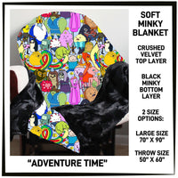 M3BK - Adventure Time Minky Blanket - Preorder ETA: Mid March