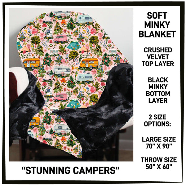 M3BK - Stunning Campers Minky Blanket - Preorder ETA: Mid March