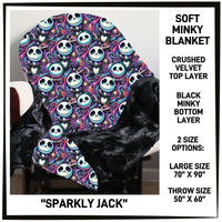 M3BK - Sparkly Jack Minky Blanket - Preorder ETA: Mid March