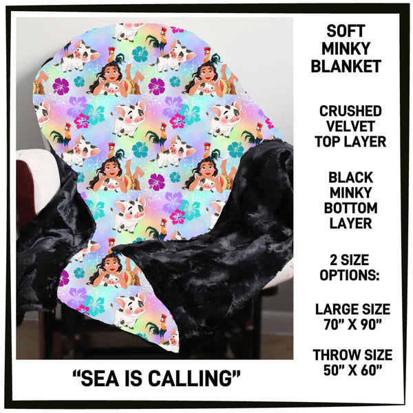 M3BK - Sea is Calling Minky Blanket - Preorder ETA: Mid March