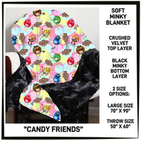 M3BK - Candy Friends Minky Blanket - Preorder ETA: Mid March