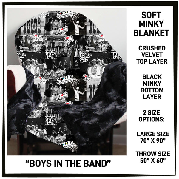 M3BK - Boys in the Band Minky Blanket - Preorder ETA: Mid March