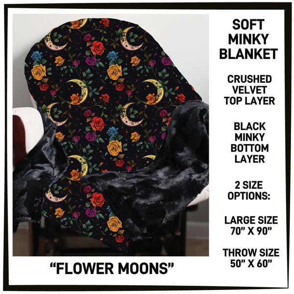 M3BK - Flower Moons Minky Blanket - Preorder ETA: Mid March