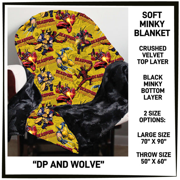 M3BK - DP and Wolve Minky Blanket - Preorder ETA: Mid March