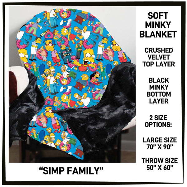 M3BK - Simp Family Minky Blanket - Preorder ETA: Mid March