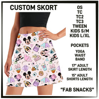 S3RK - Fab Snacks Skort with Pockets - Preorder ETA: Mid-March