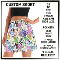 S3RK - Floral Heelers Skort with Pockets - Preorder ETA: Mid-March